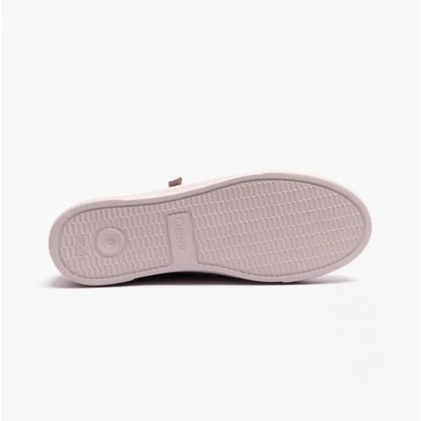 CAMPUS Ladies Wide Platform Suede Trainers Taupe