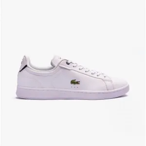 CARNABY Mens Leather Casual Court Trainers White/Navy