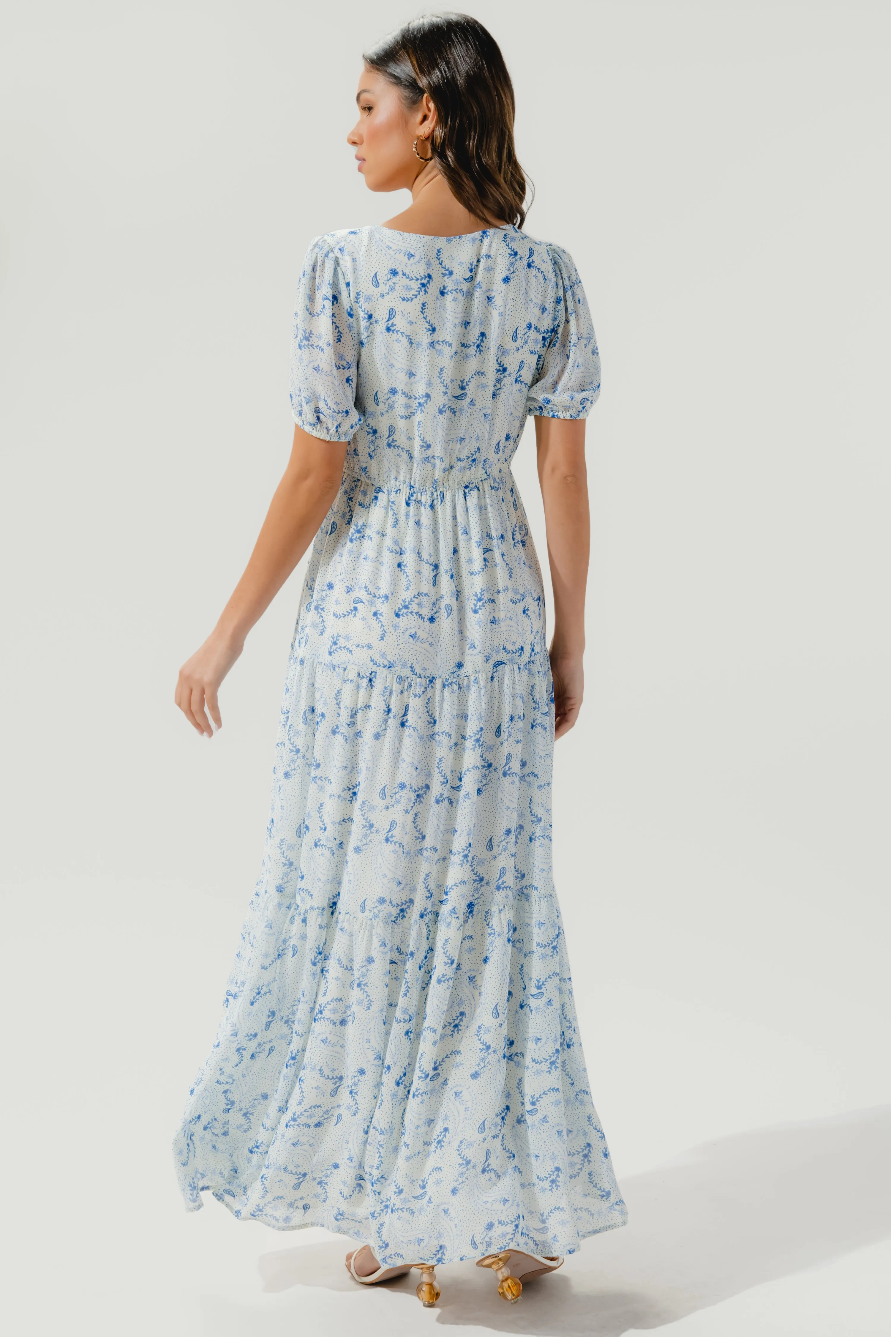 Corinna Paisley Maxi Dress