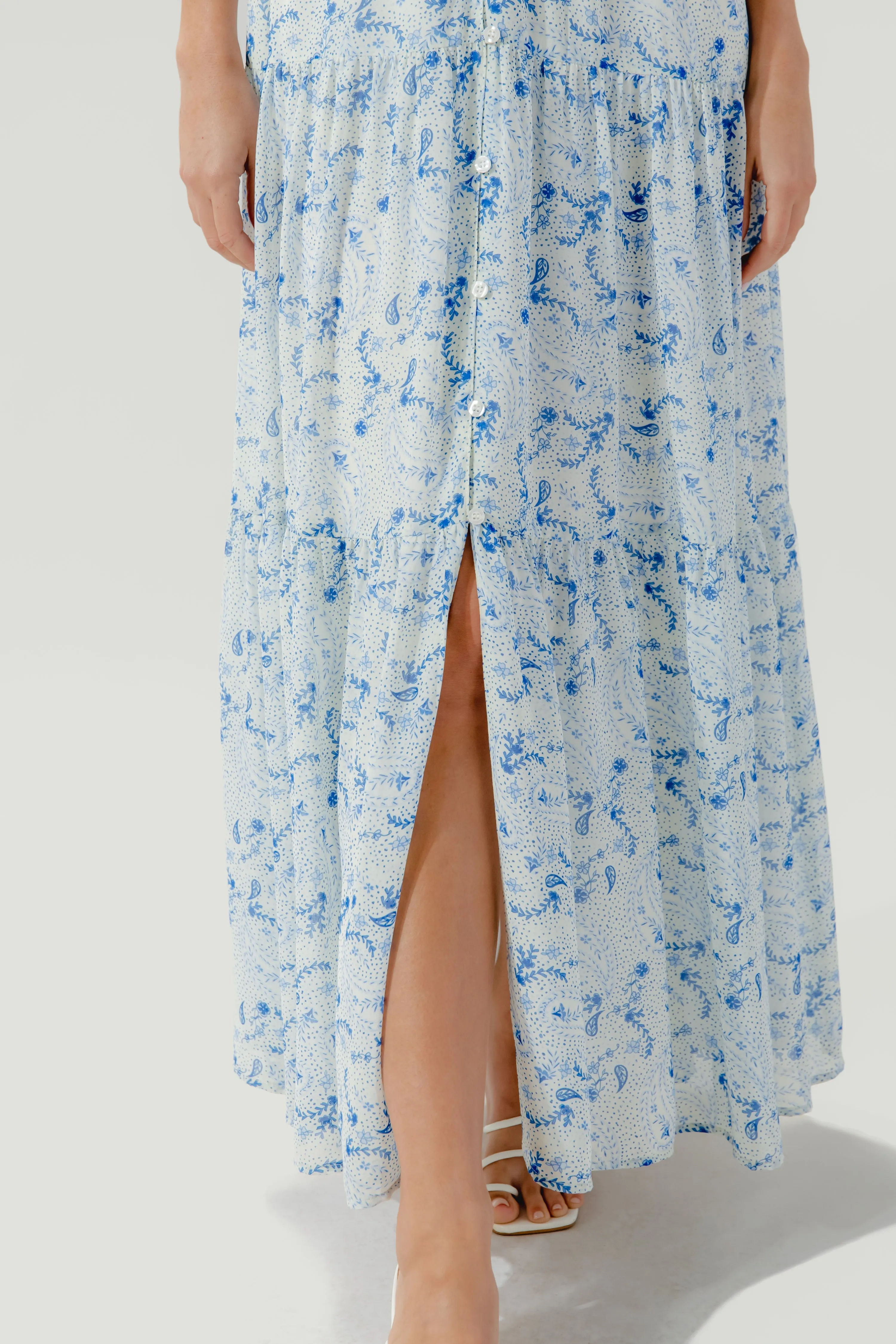 Corinna Paisley Maxi Dress