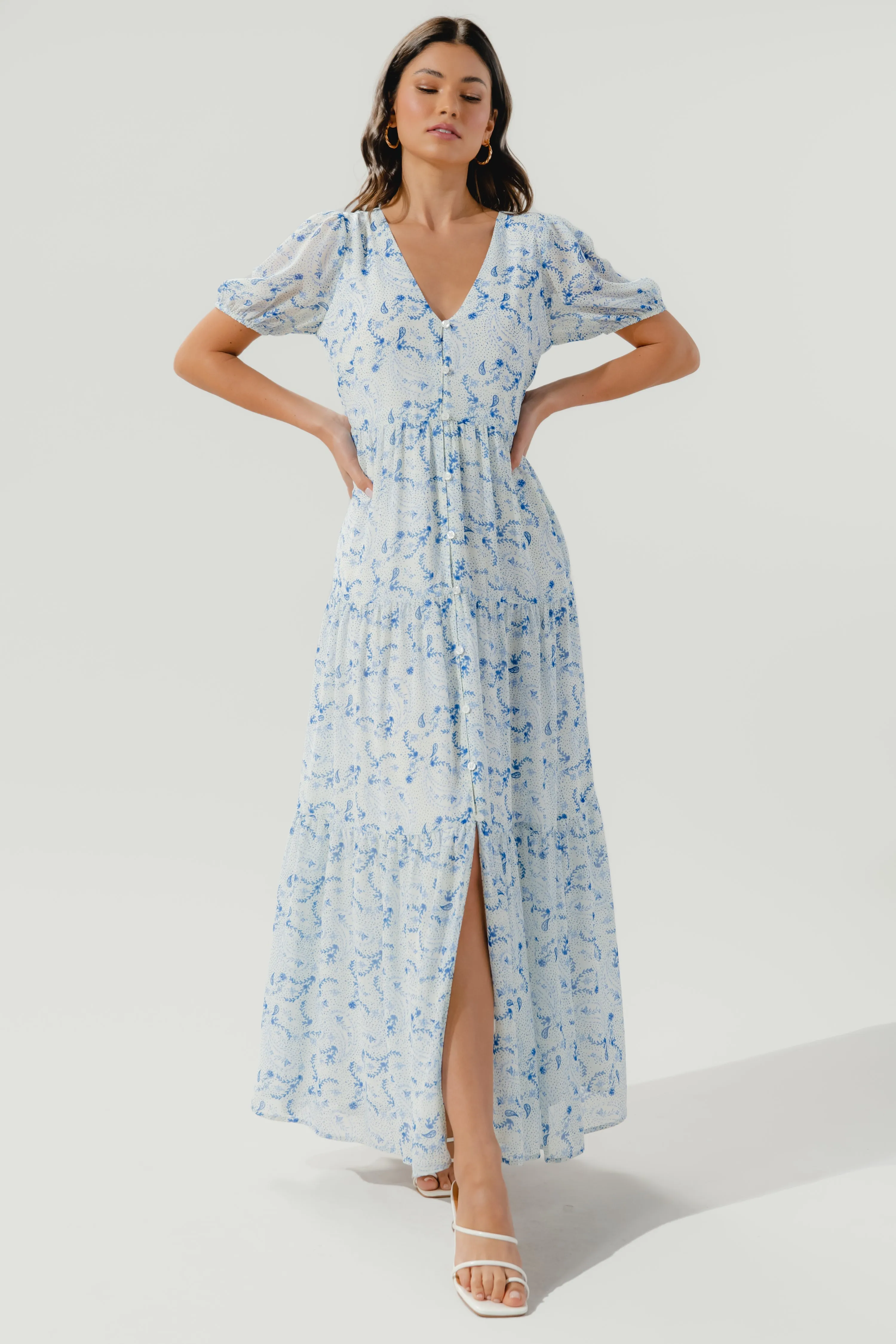 Corinna Paisley Maxi Dress