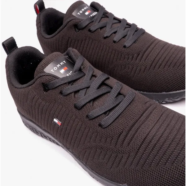 CORPORATE KNIT RIB RUNNER Mens Trainers Black