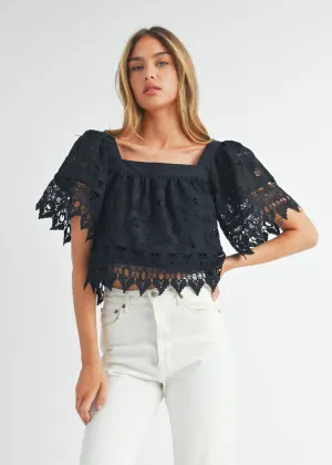 COURTNEY REVERSIBLE LACE TOP