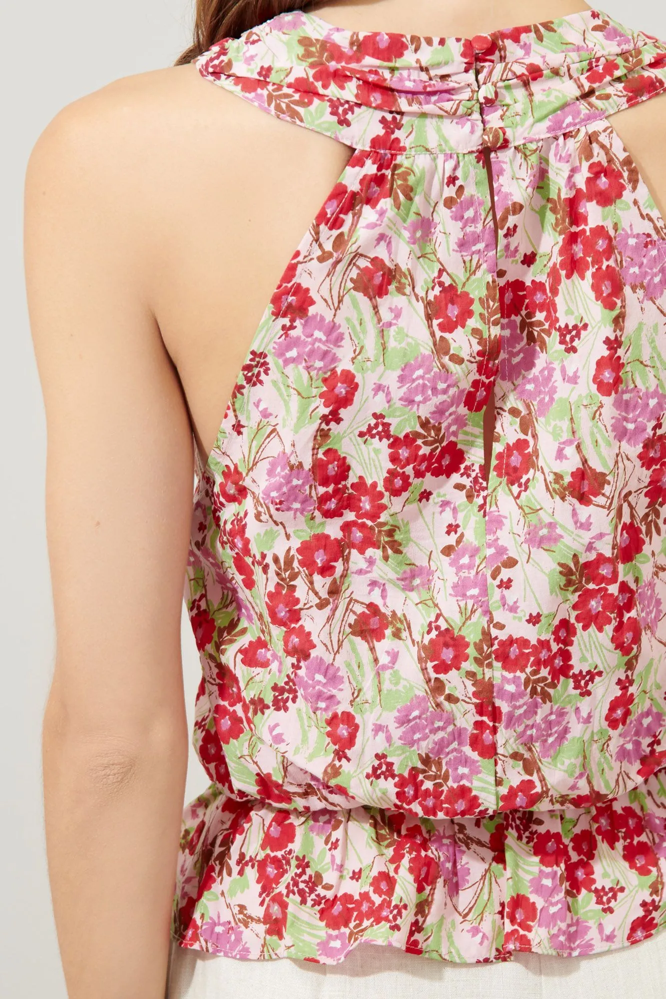 Dione Cross Front Peplum Top