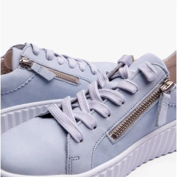DOLLY Ladies Casual Nubuck Trainers Blue