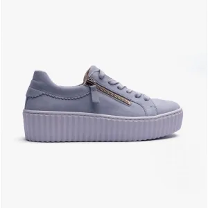 DOLLY Ladies Casual Nubuck Trainers Blue