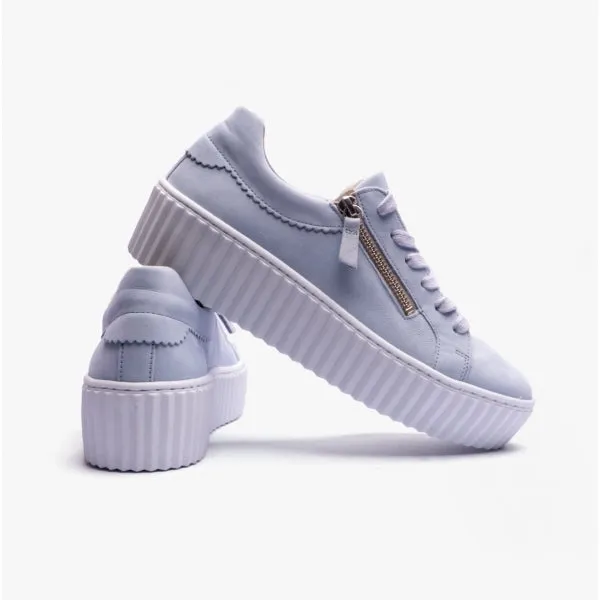 DOLLY Ladies Casual Nubuck Trainers Blue