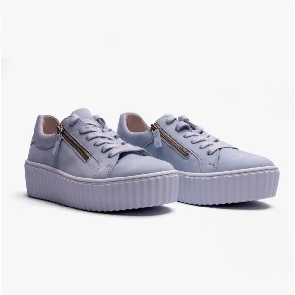 DOLLY Ladies Casual Nubuck Trainers Blue