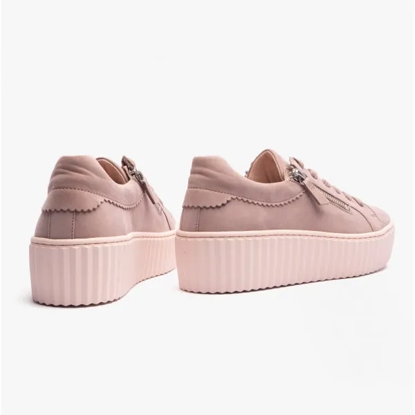 DOLLY Ladies Casual Nubuck Trainers Rose