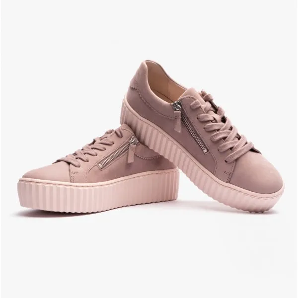 DOLLY Ladies Casual Nubuck Trainers Rose