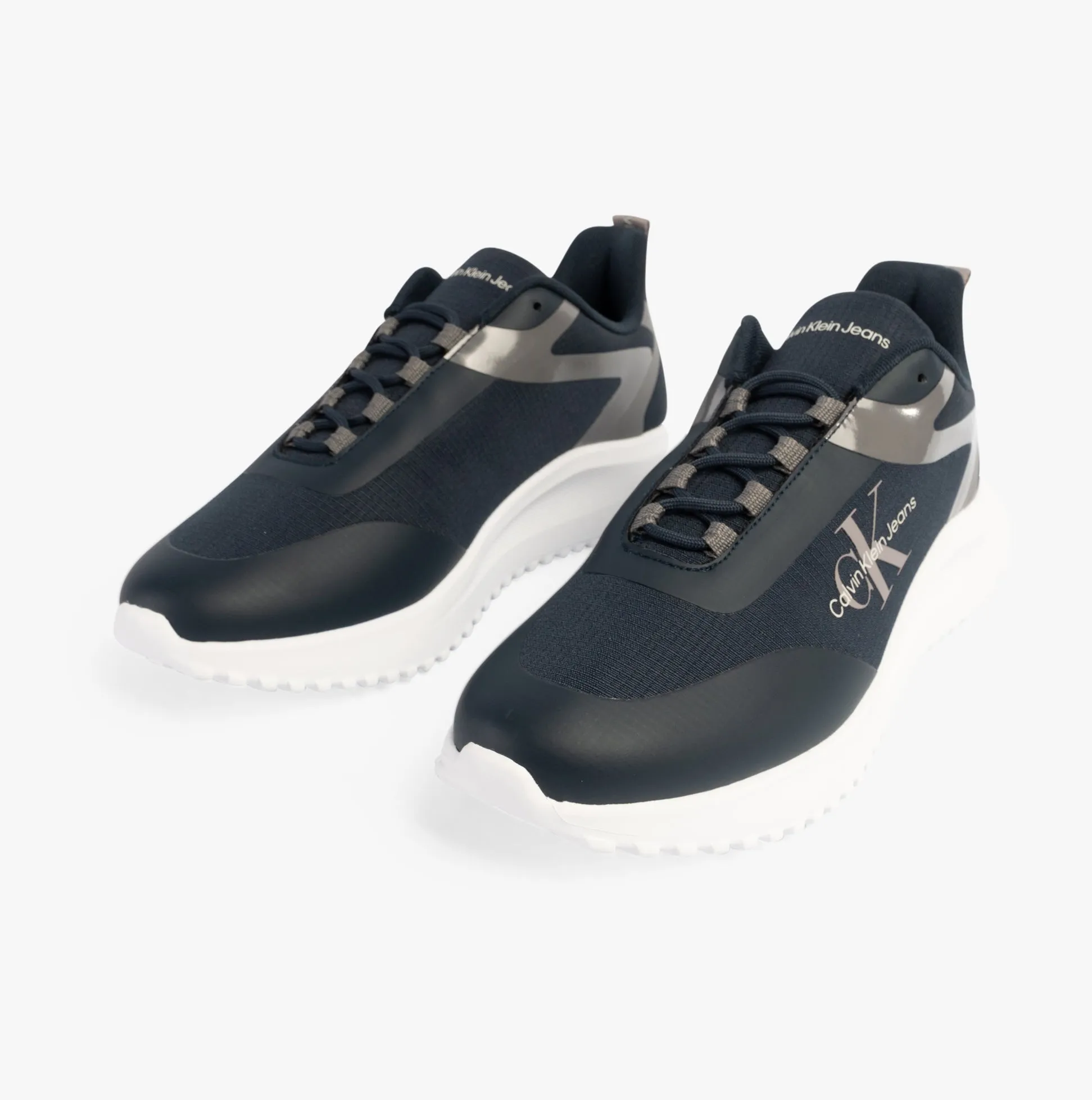 EVA RUNNER LOW LACE Mens Trainers Calvin Navy/Black/B White