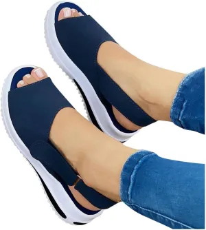 Gibobby Platform Sandals Espadrille,Women's Straps Platform Wedges Sandals Casual Summer Closed Toe Espadrilles Sandals