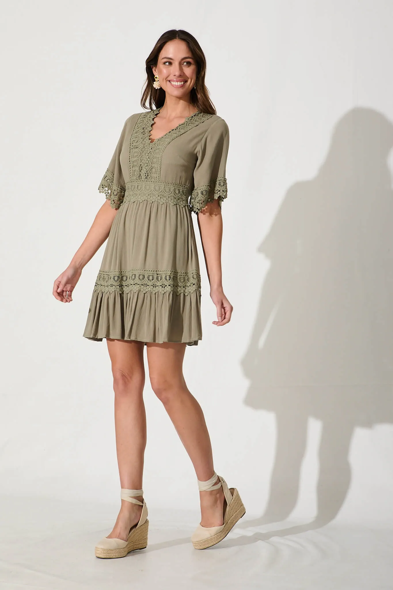 Khaki Maxi Dress