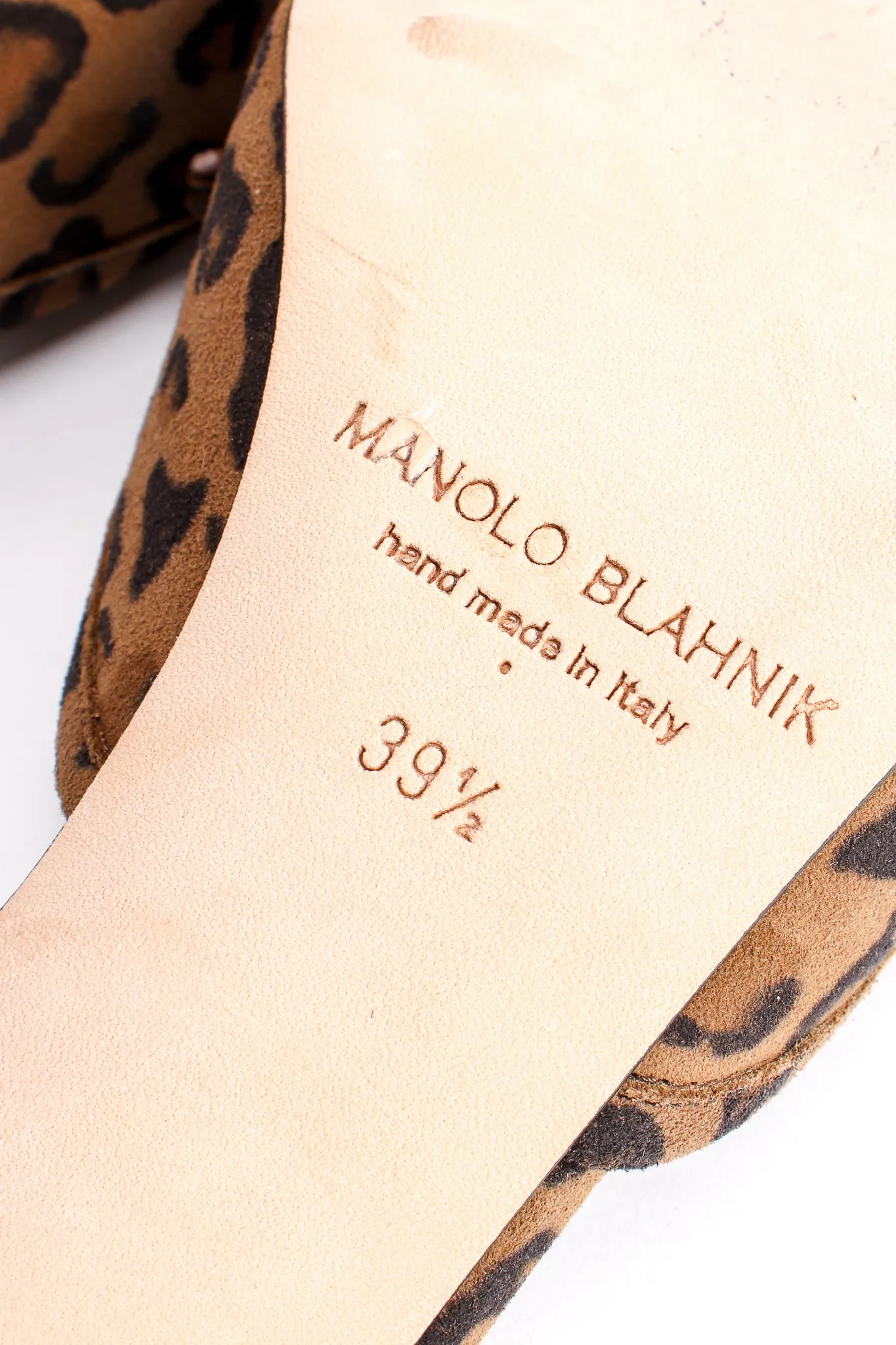 Leopard Suede Block Heel Mules