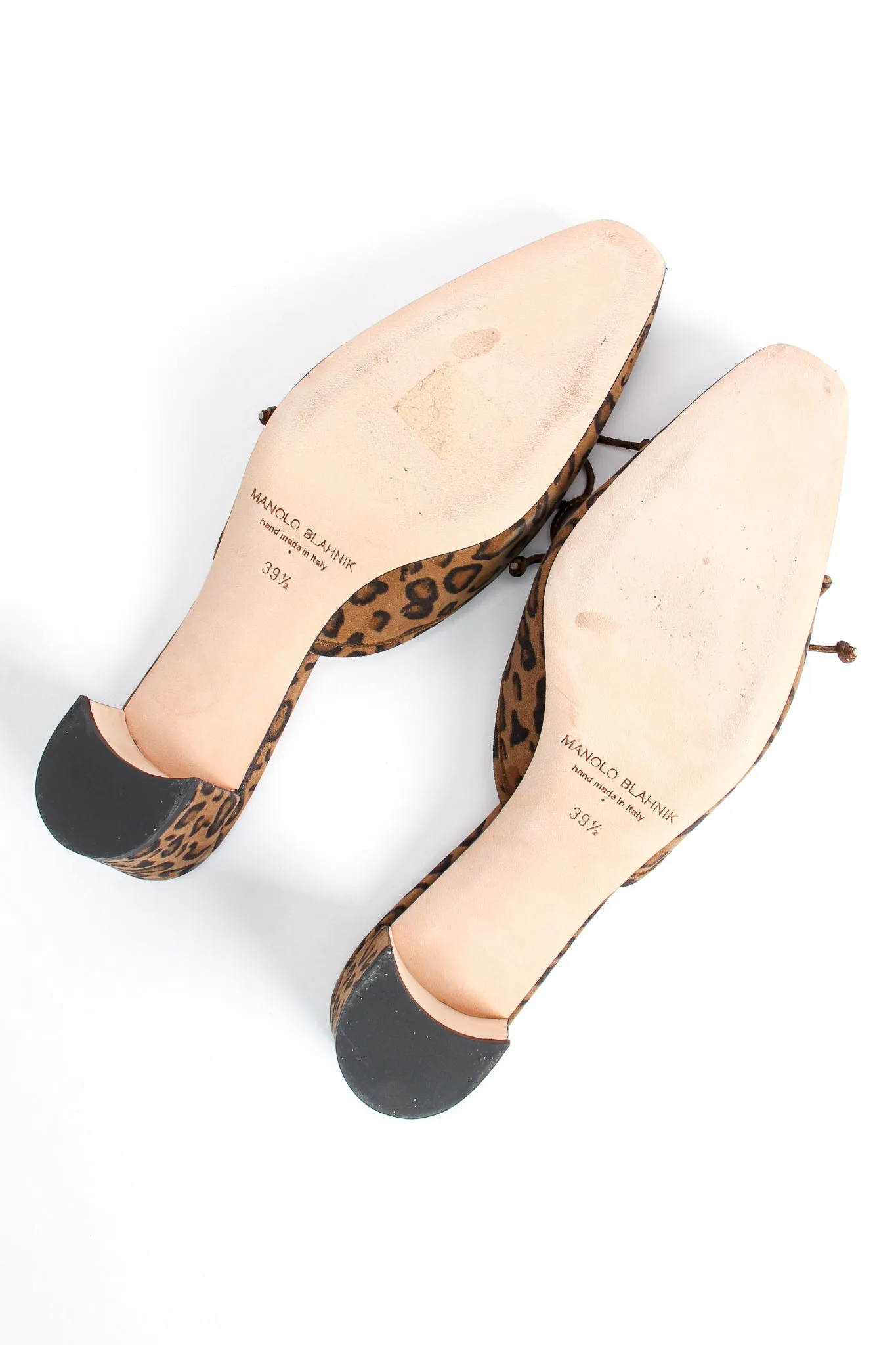 Leopard Suede Block Heel Mules