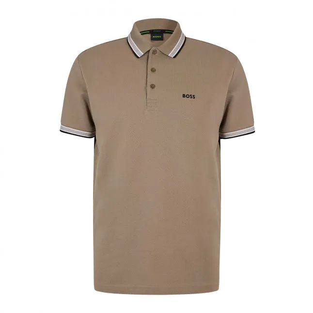 Mens BOSS Light/Pastel Green Paddy S/s Polo Shirt