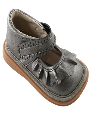 Mooshu Trainers Girls Multi Color Molly Ruffle Shiny Mary Janes 3 Baby-9 Toddler