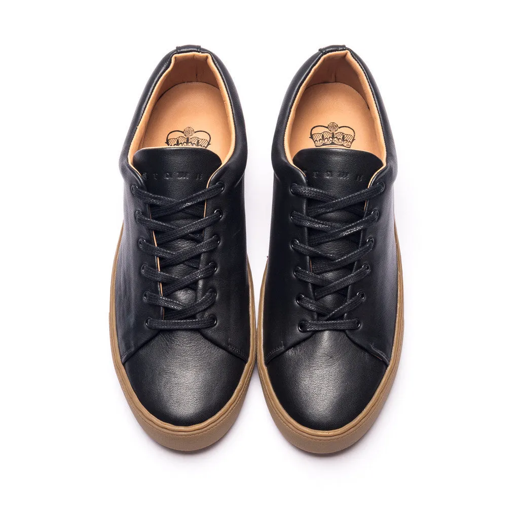 OVERSTONE DERBY SNEAKER - BLACK GUM