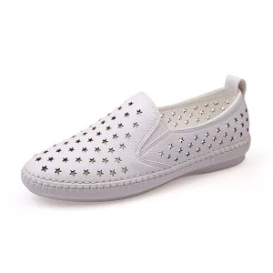 Women Casual Hollow Moccasins Loafers