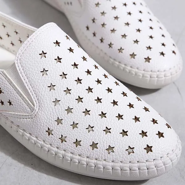 Women Casual Hollow Moccasins Loafers