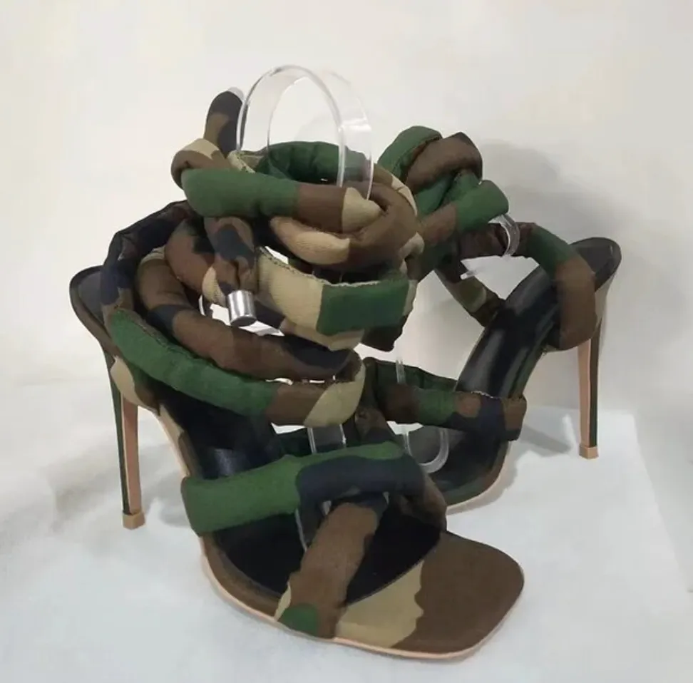 Women's Sexy Thick Winding Shoelace / Rope High Heel Sandals