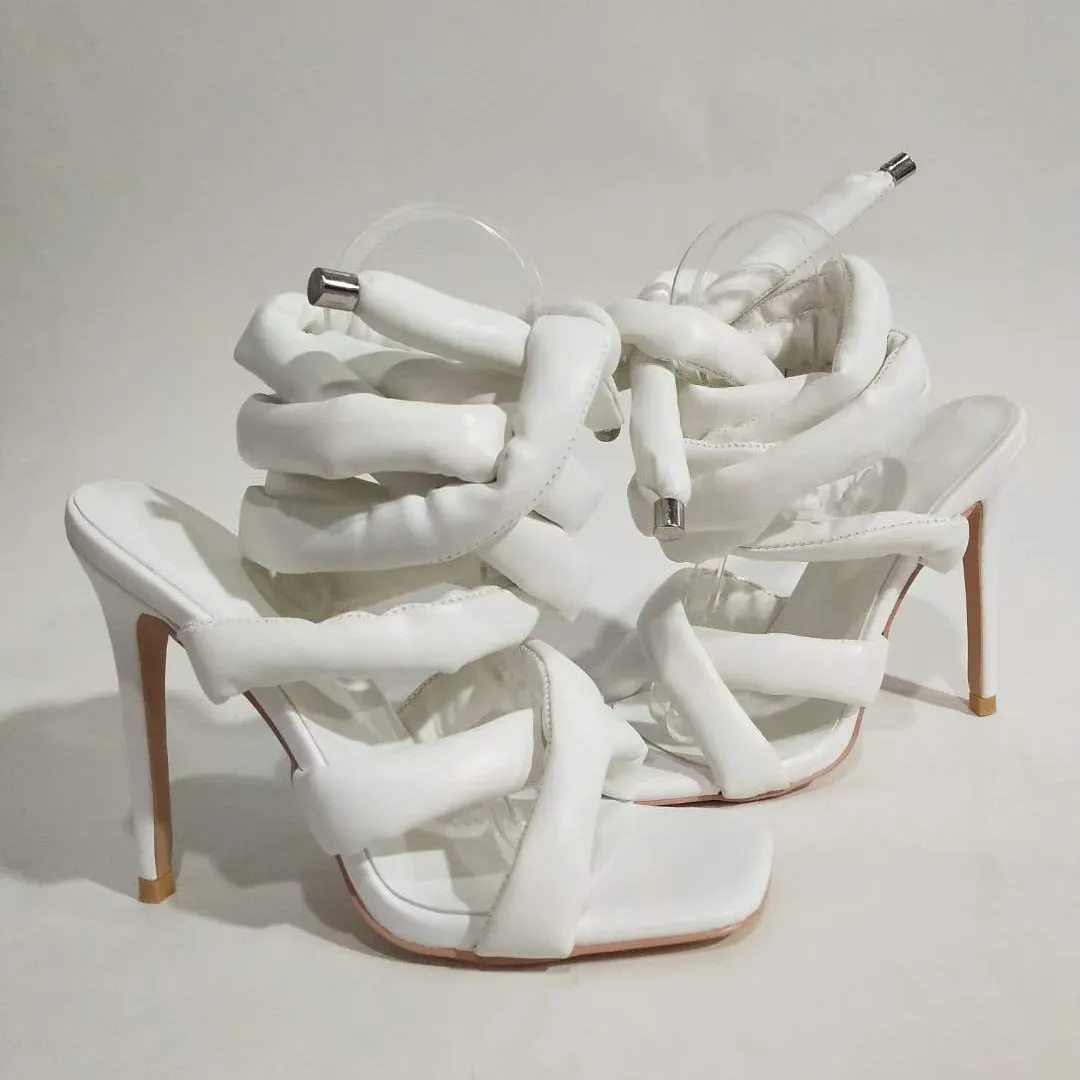 Women's Sexy Thick Winding Shoelace / Rope High Heel Sandals